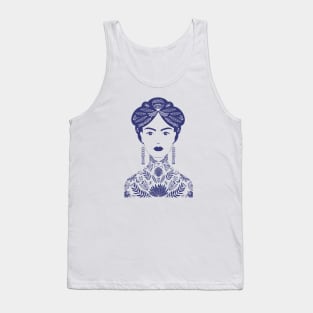 Tattoo Woman purple Tank Top